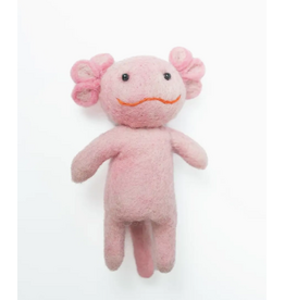 Felt Finger Puppets Axolotl Nepal, kyrgyzstan