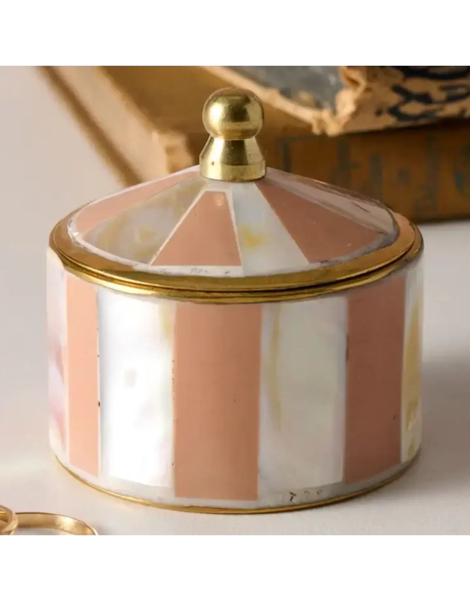 Sarkas Mother of Pearl Circus Tent Box - Peach, India