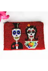 Day of the Dead Coin Bag, Guatemala | Red or Blue