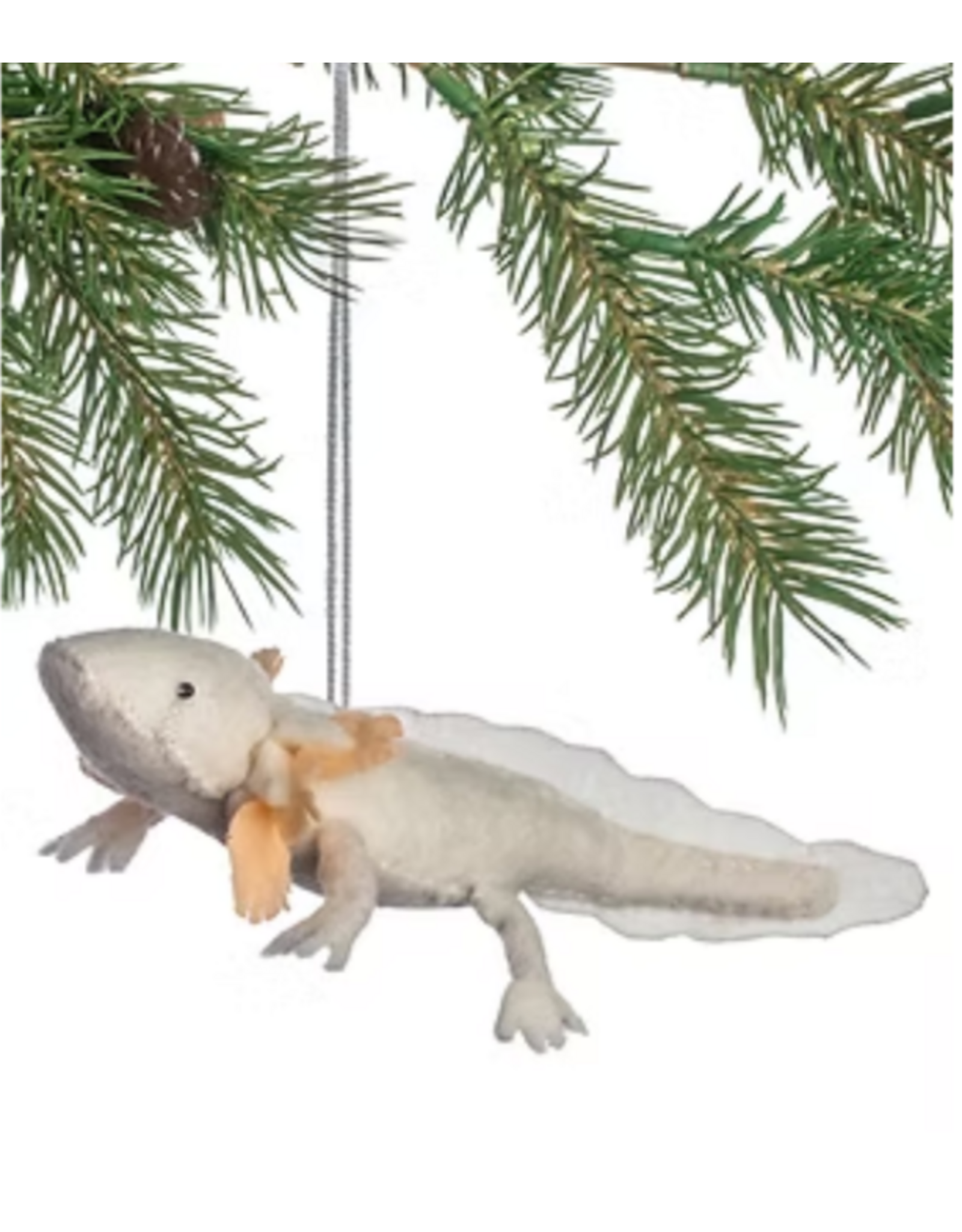 Axolotl Ornament, White