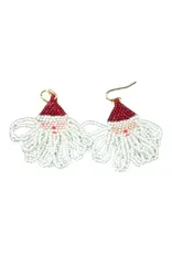 Beaded Santa Earrings, India