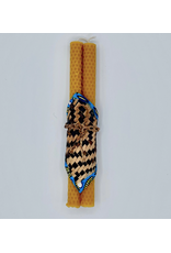 Honeycomb Beeswax Taper Candle Pair