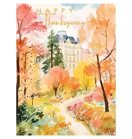 Fall Colors in the Park Thanksgiving Greeting Card