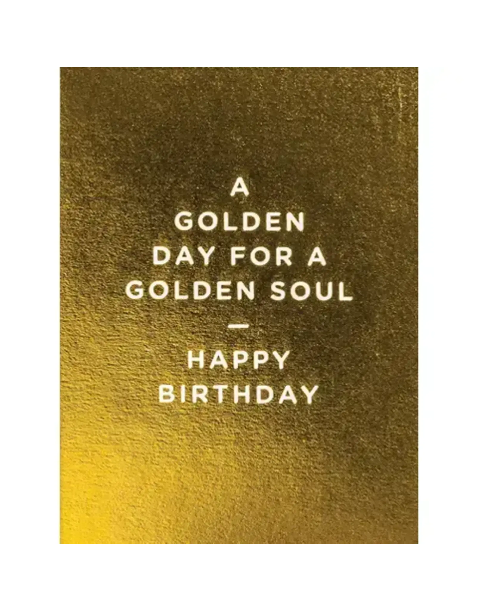 Golden Day Birthday Greeting Card 3.5 X 4.75
