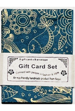 Eco-friendly Gift Enclosure, Set of 8, Art Decor Blue, Nepal