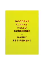 Goodbye Alarms Retirement Greeting Card 3.5 X 4.75
