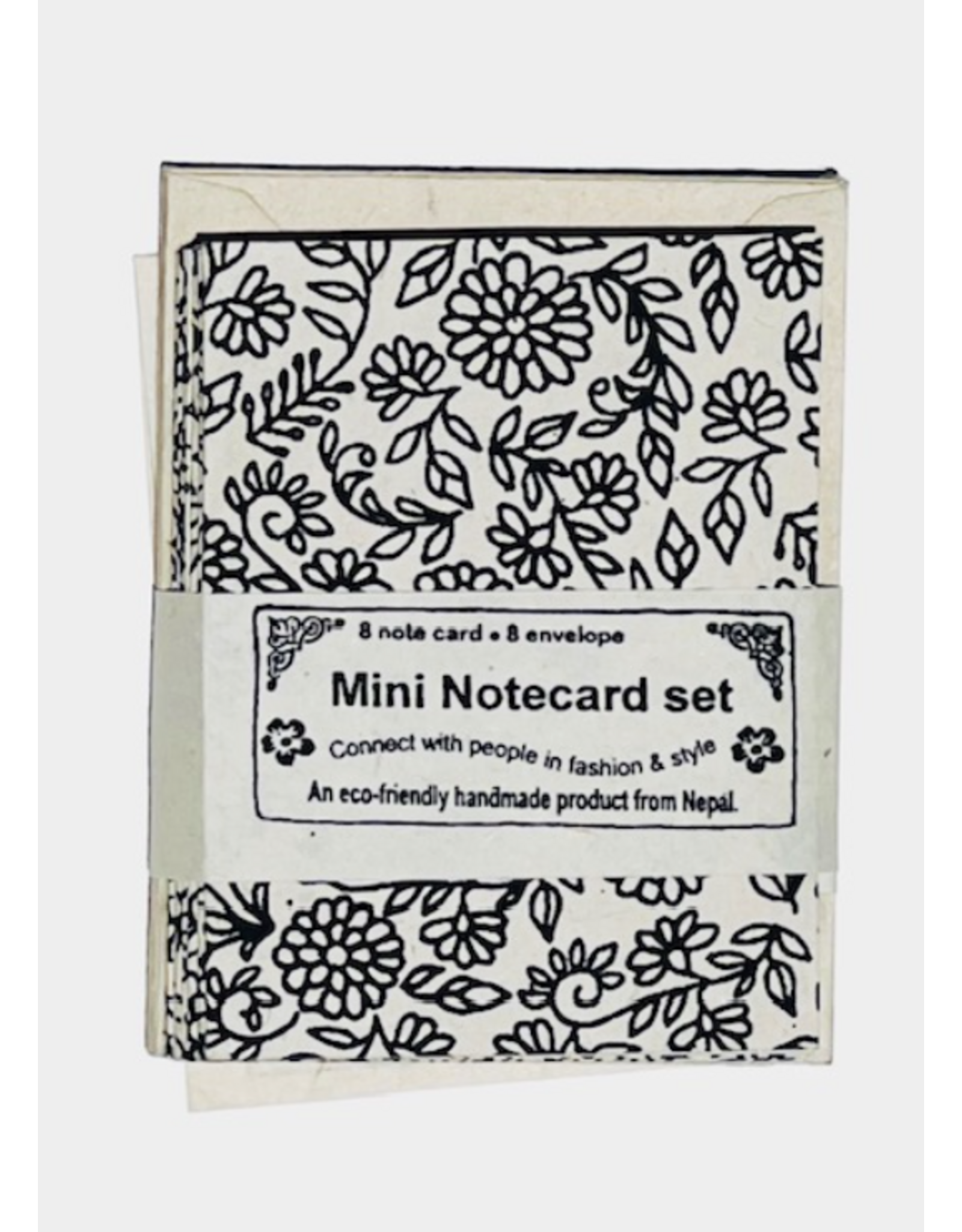 Eco-friendly Gift Enclosure, Set of 8, Black, Nepal
