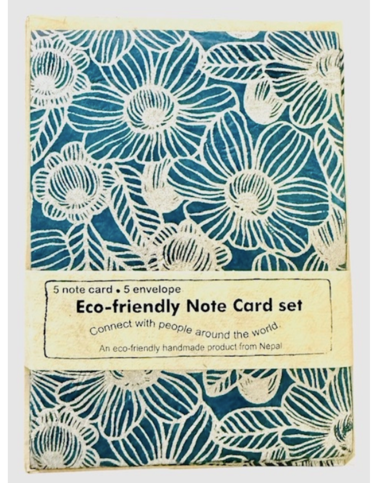 Eco-friendly Note Card Set, Japan Blossom,  Nepal