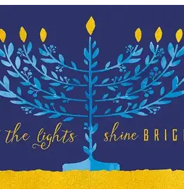 Shine Bright Hanukkah Greeting Card 4.5 X 6.25"
