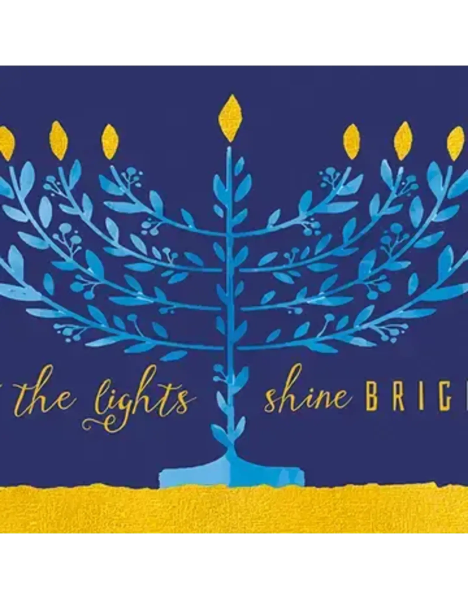 Shine Bright Hanukkah Greeting Card 4.5 X 6.25"