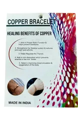 Copper Bracelet With Magnets, India