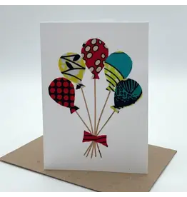 Assorted Kitenge & Banana Fiber Card, Rwanda