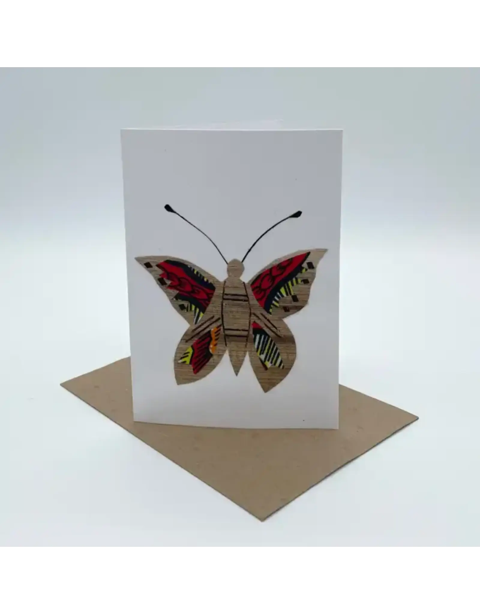 Assorted Kitenge & Banana Fiber Card, Rwanda