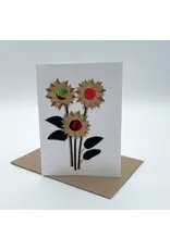 Assorted Kitenge & Banana Fiber Card, Rwanda