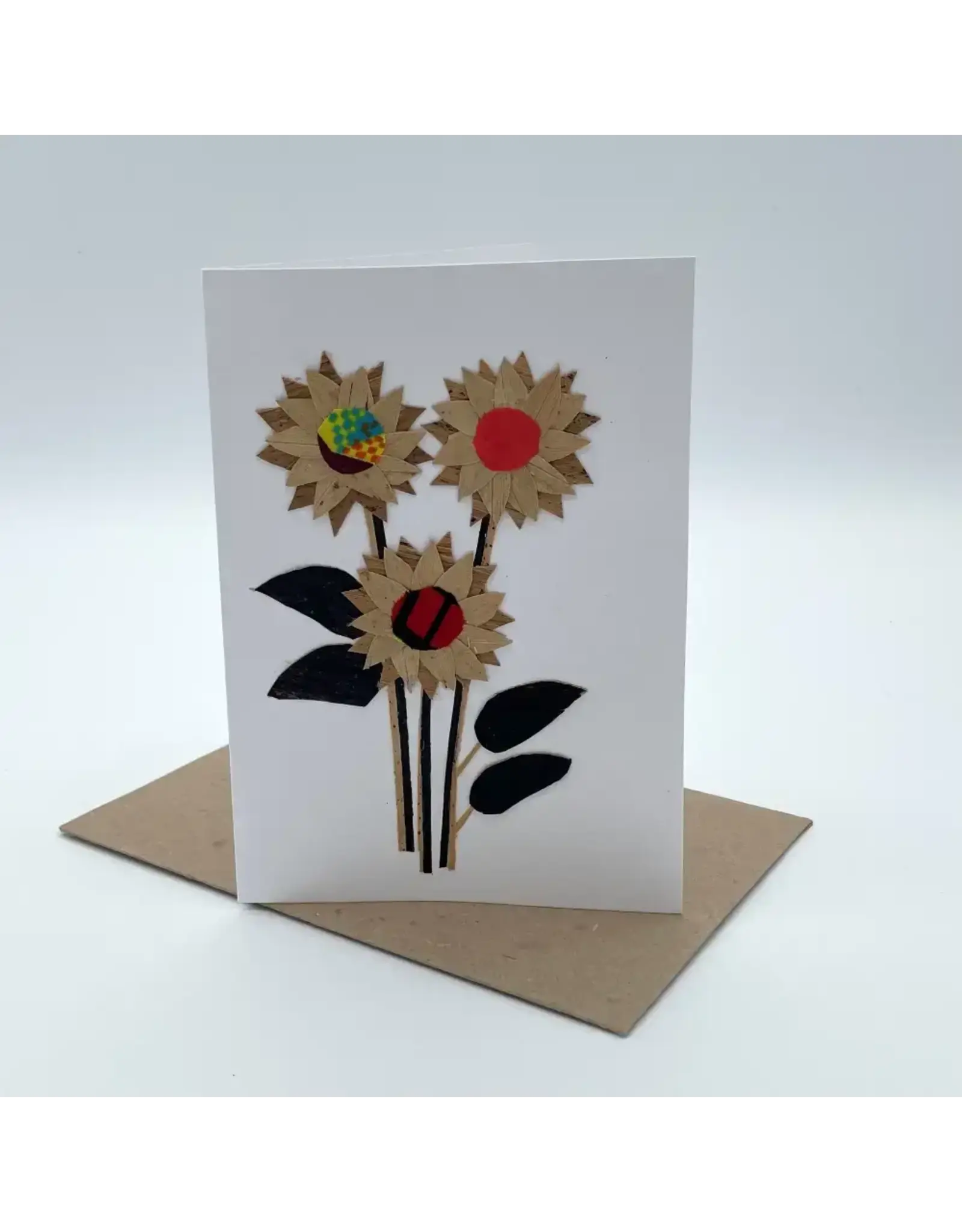 Assorted Kitenge & Banana Fiber Card, Rwanda