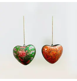 Heart Ornament Paper Mache