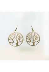 Evergreen Tree Earrings(Gold)