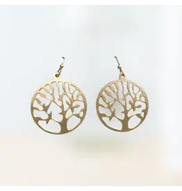 Evergreen Tree Earrings(Gold)