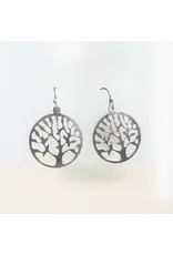 Evergreen Tree Earrings(Silver)