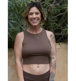 High Neck Crop Top Variety of Colors