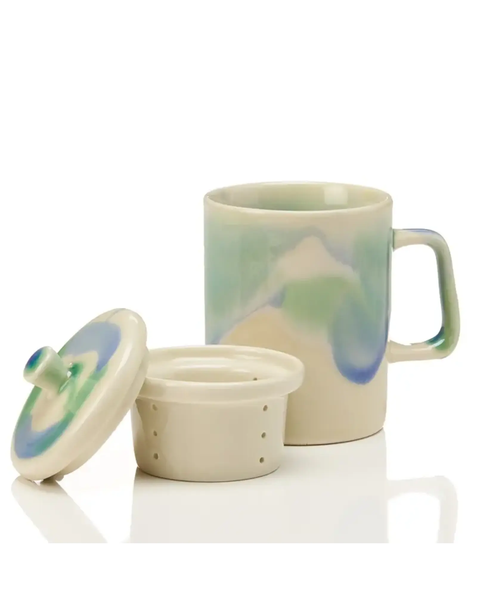 Northern Lights Ceramic Tea Infuser Mug