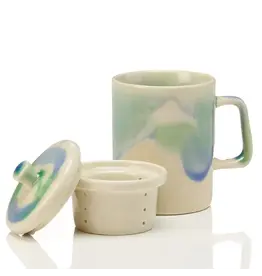 Northern Lights Ceramic Tea Infuser Mug