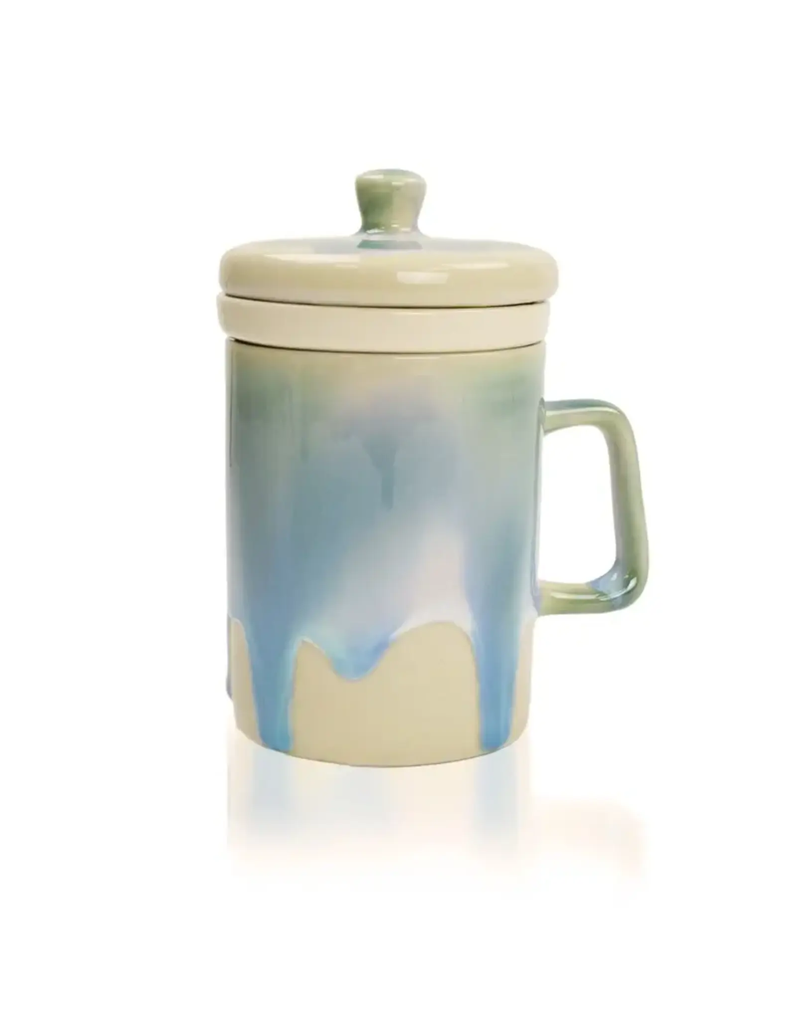 Northern Lights Ceramic Tea Infuser Mug