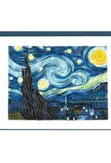 Artist Series - Quilled Starry Night, Van Gogh Greeting Card, Vietnam