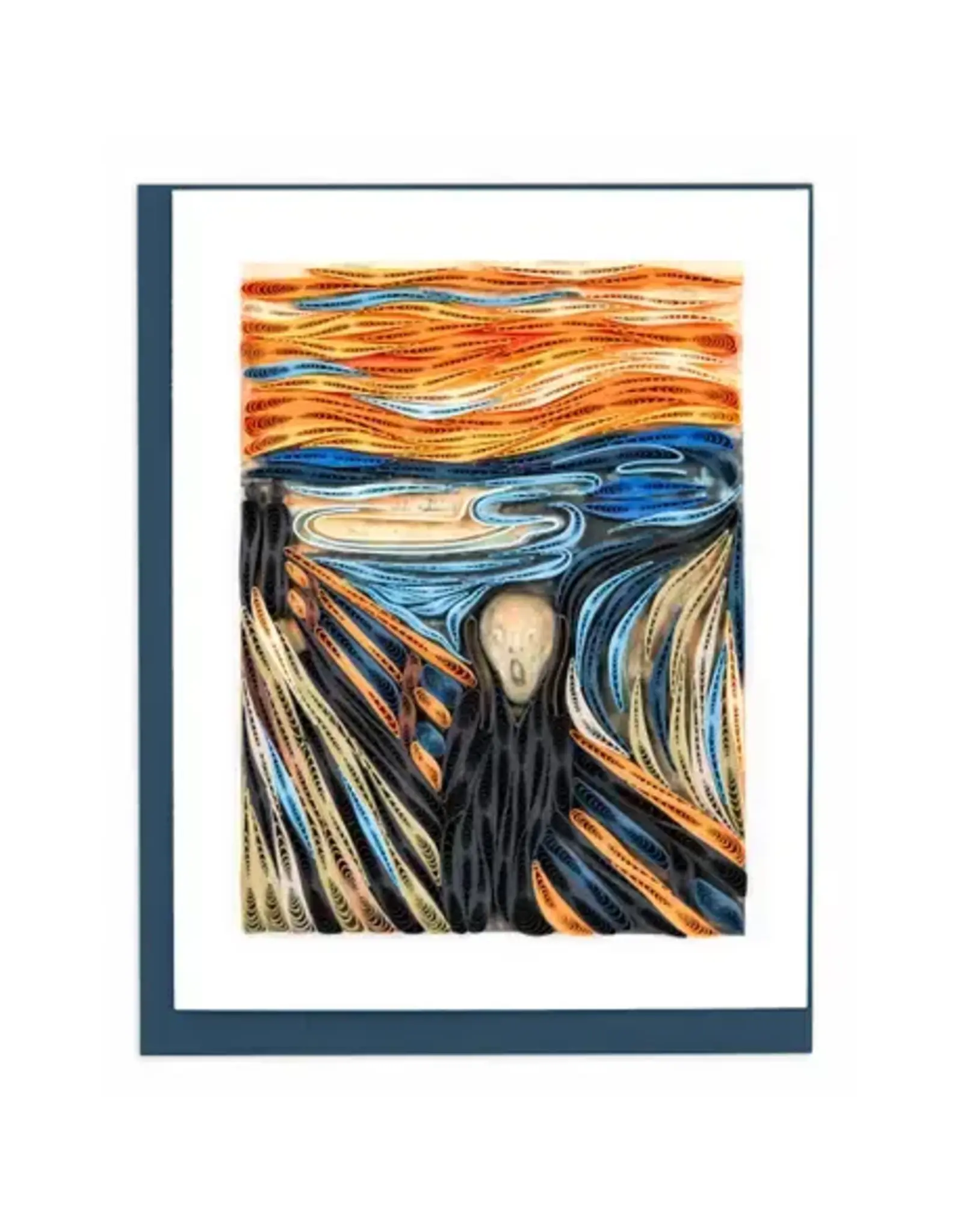 Artist Series - Quilled the Scream, Munch Greeting Card