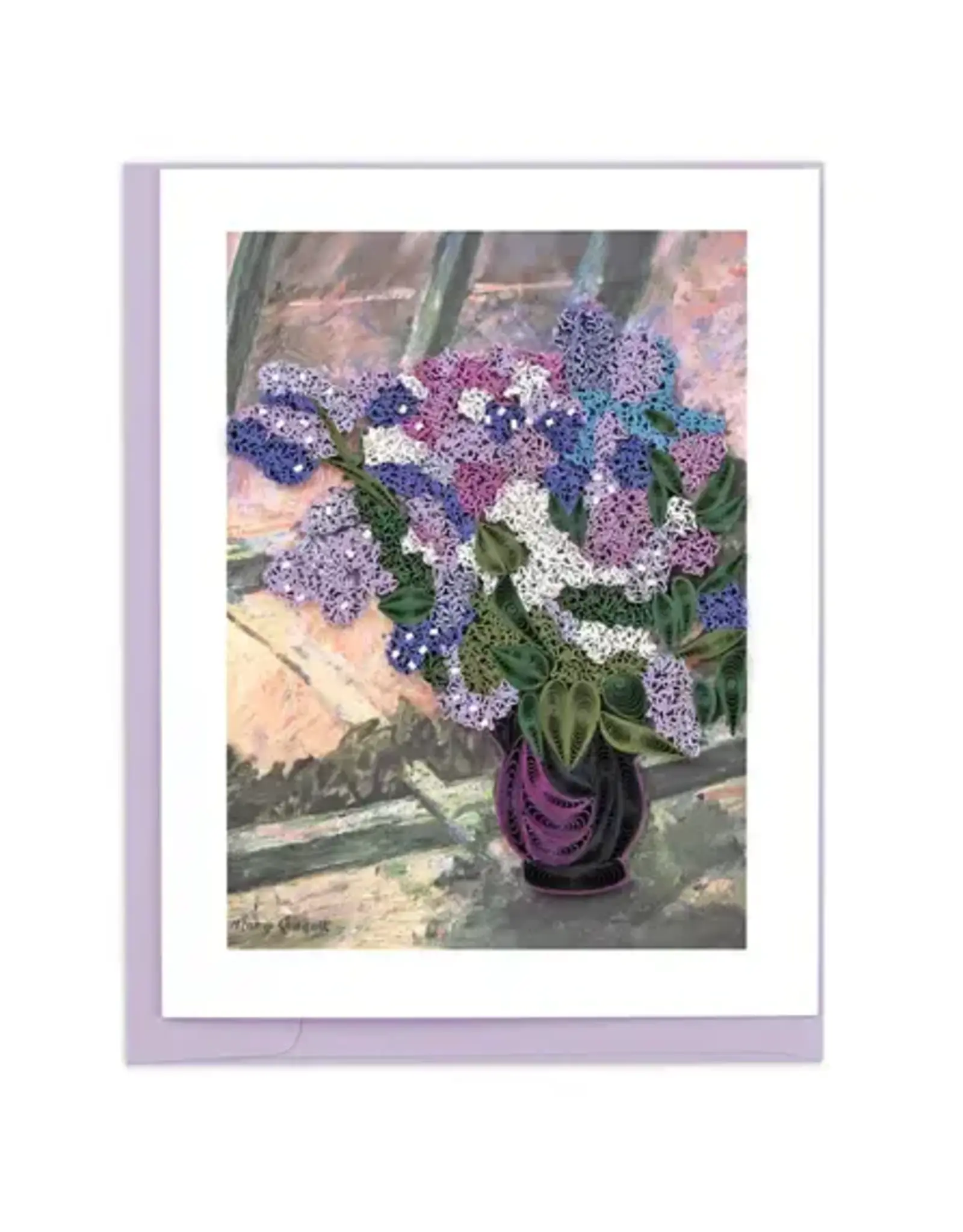 Quilled Artist Series - Lilacs in A Window, Cassatt, Vietnam