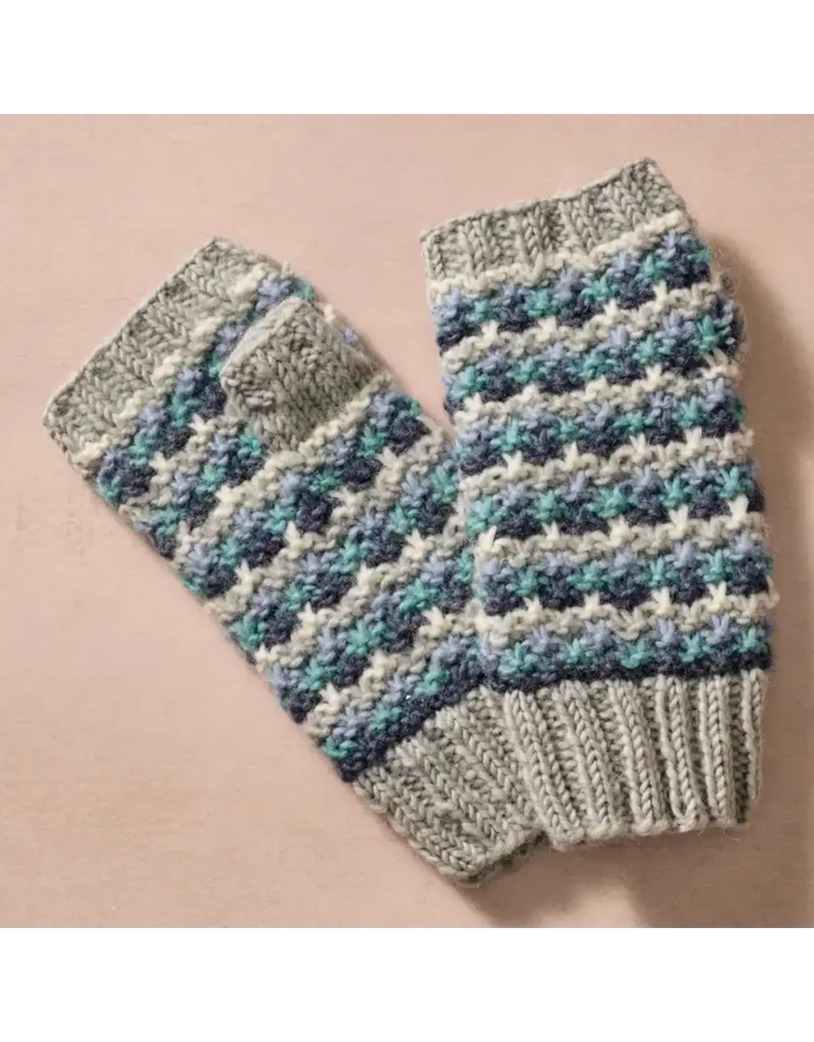 Samudra Blues Wristwarmers, Nepal