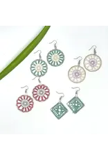Sweet Dreams Crocheted Earrings, Costa Rica
