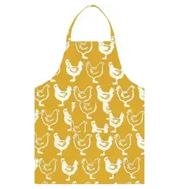 Apron Reversible: Chickens - Gold-Organic, Ghana