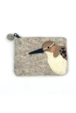 Western Sandpiper Felt Coin Purse, Nepal
