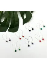 Crescent Sterling Silver Earrings, Nepal |