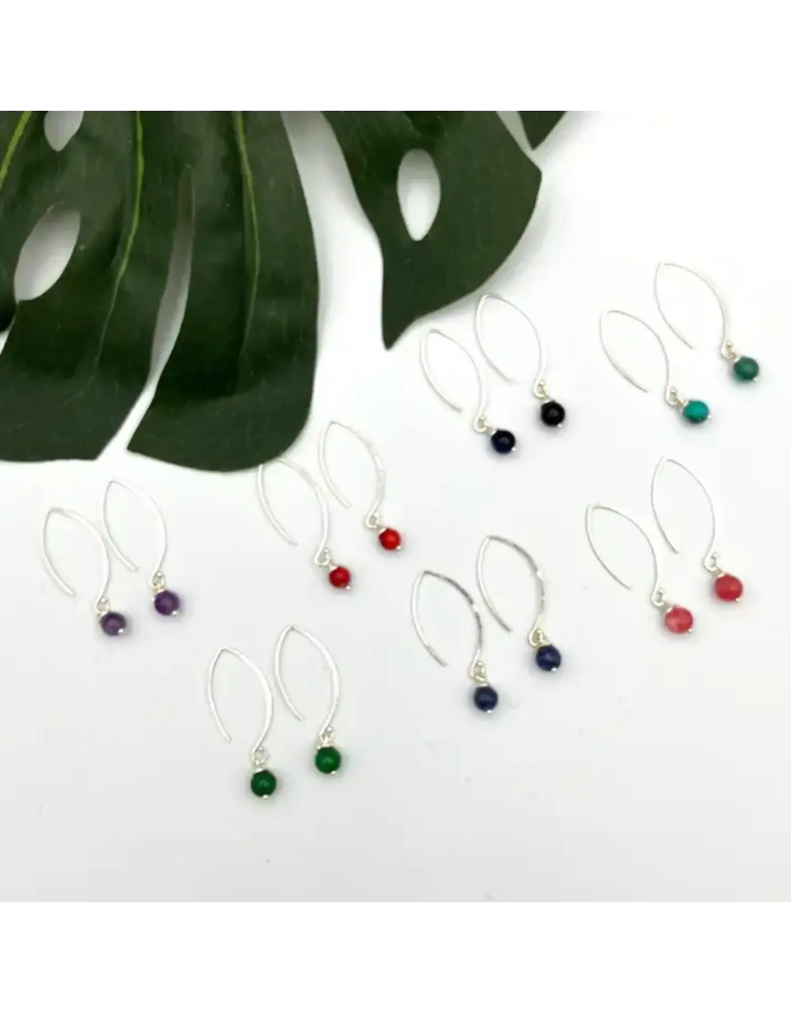 Crescent Sterling Silver Earrings, Nepal |