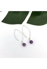 Crescent Sterling Silver Earrings, Nepal |