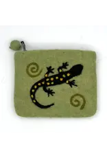 Spotted Salamander Felt Coin Purse