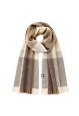 Alpaca Plaid Scarf - Salt Flat