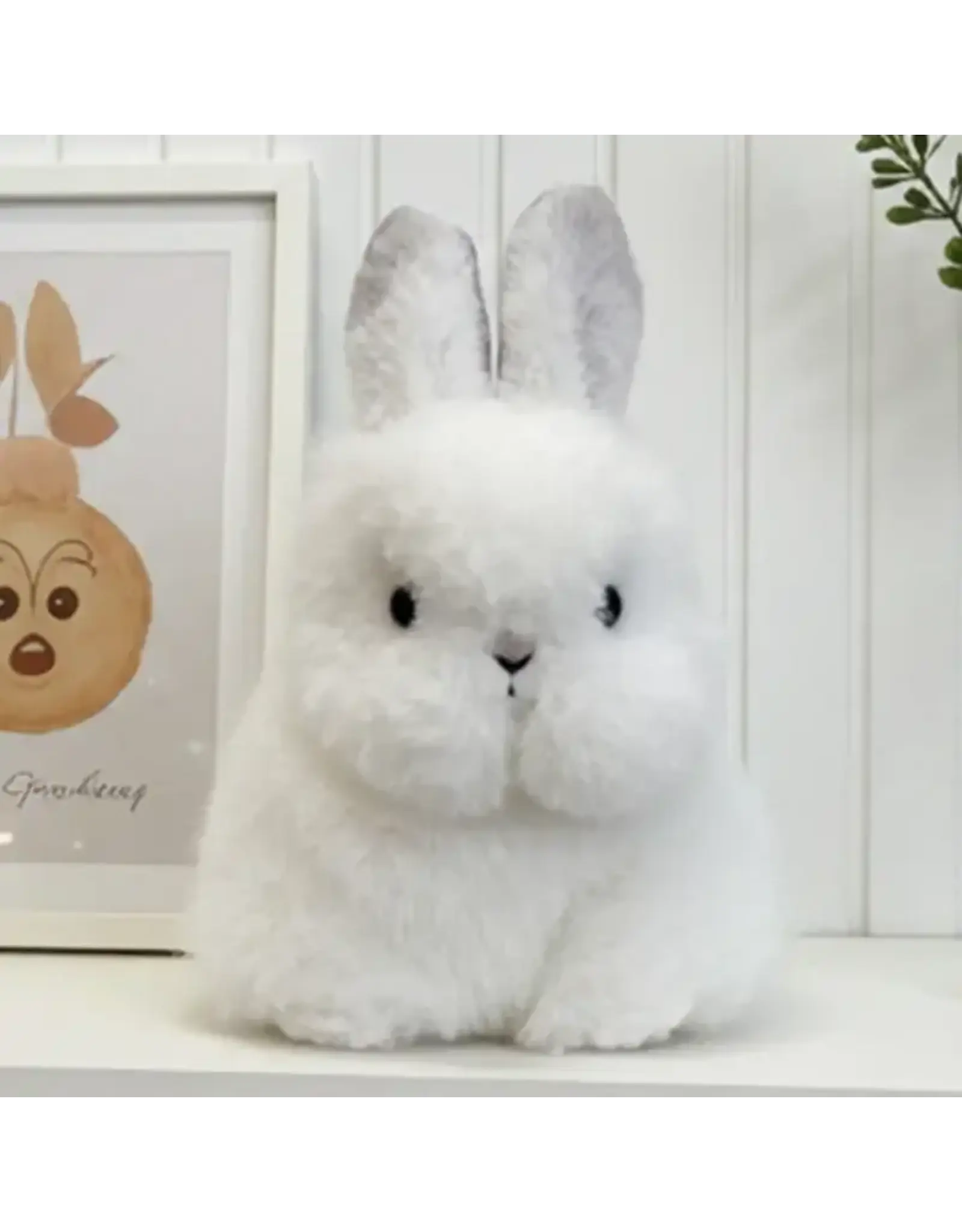 Alpaca Stuffed Animal - Bunny - Micro 6" White