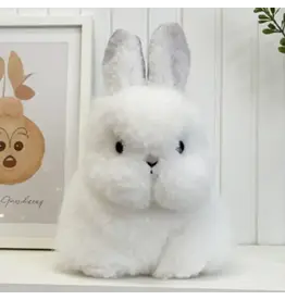 Alpaca Stuffed Animal - Bunny - Micro 6" White