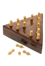 Triangle Peg Board Game - Handcrafted Wood