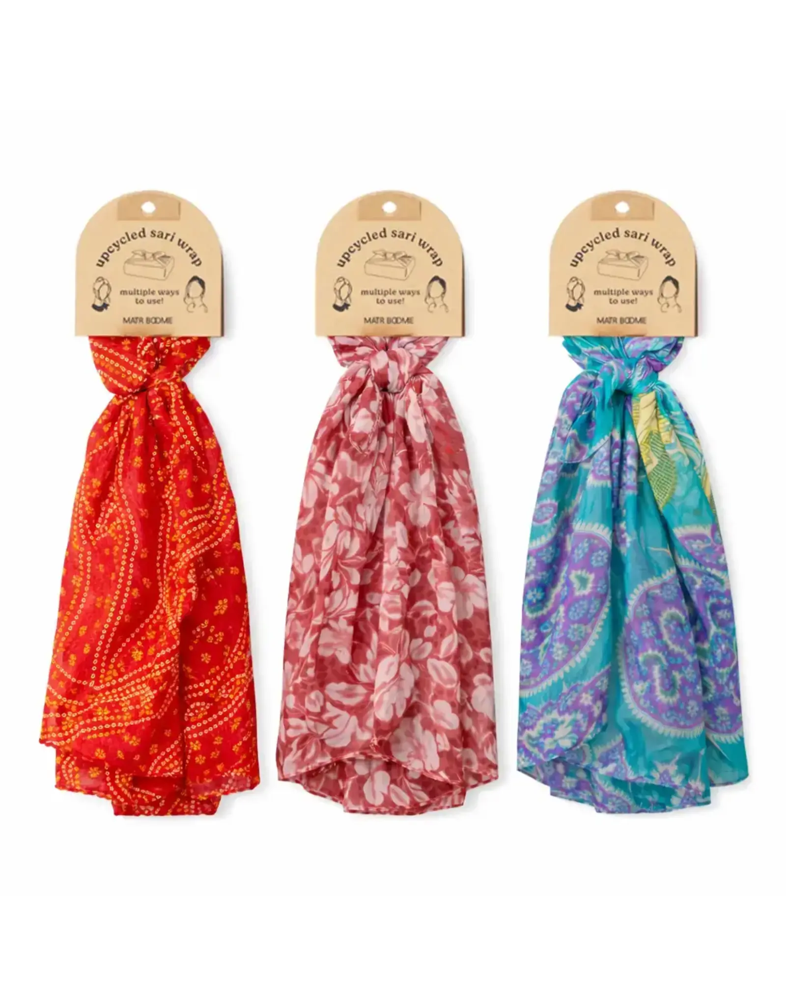 Trade roots Sari Fabric Wrap & Square Scarf