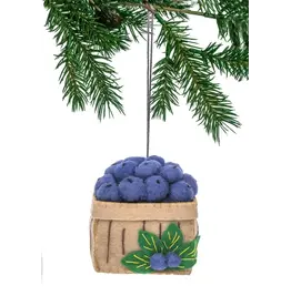 Blueberry Basket Ornament