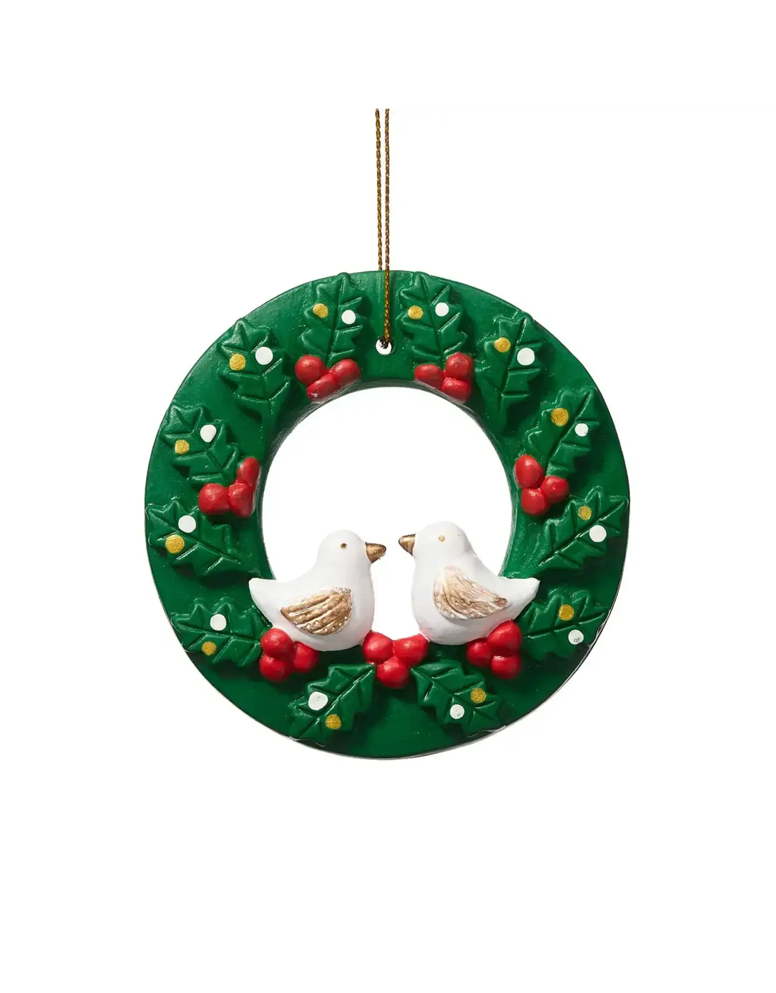 Peace Dove Wreath Christmas Ornament