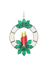 Capiz Wreath Christmas Ornament