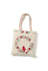 Cardinal Embroidered Tote Bag