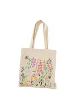 Bees & Blooms Embroidered Tote Bag
