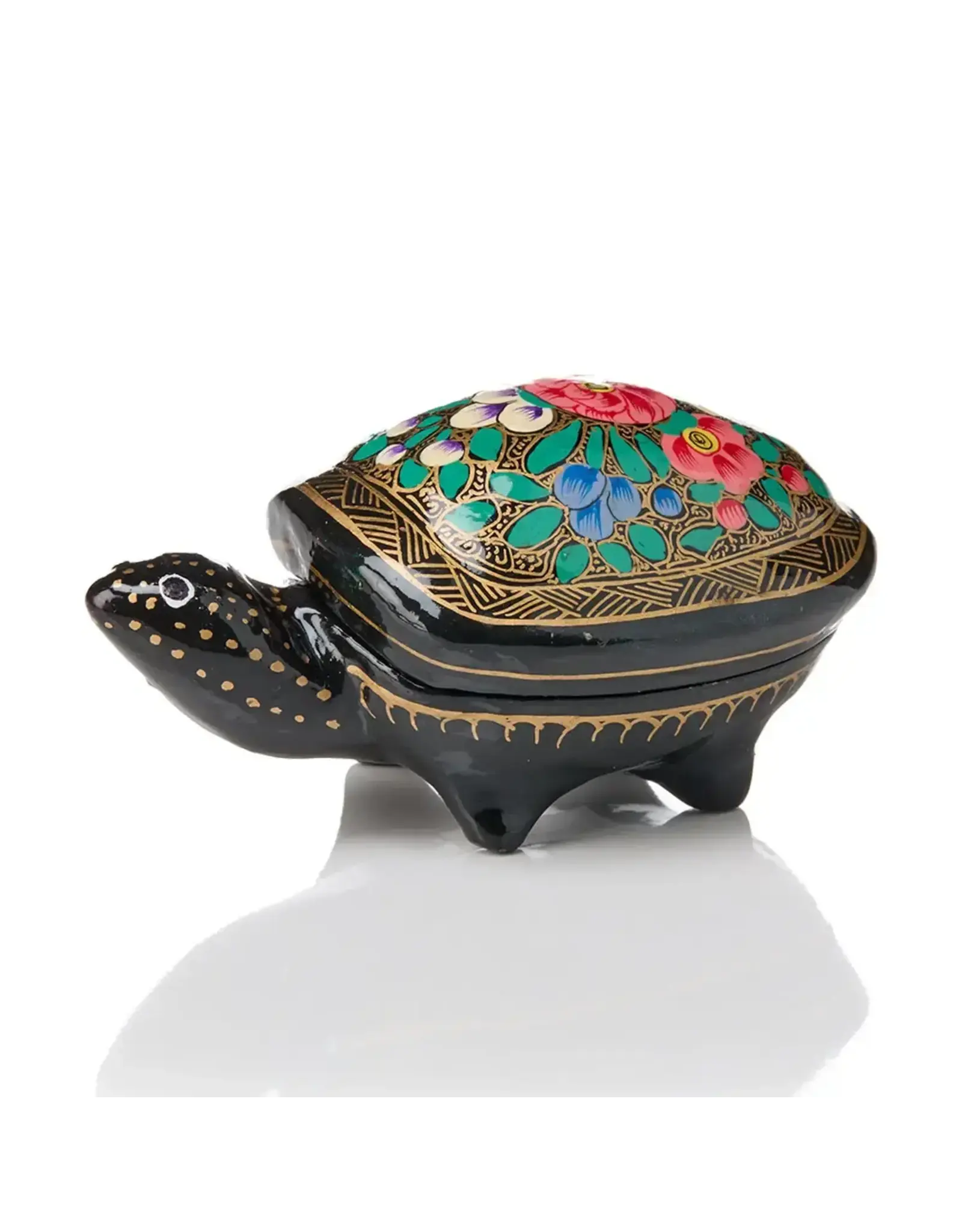 Kashmiri Turtle Paper Mache Box
