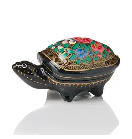 Kashmiri Turtle Paper Mache Box